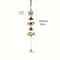 Double Metal Bell Wind Chime Brass Color Hanging Decor For Garden Patio And Home 1