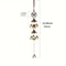 Double Metal Bell Wind Chime Brass Color Hanging Decor For Garden Patio And Home 1