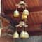 Double Metal Bell Wind Chime Brass Color Hanging Decor For Garden Patio And Home 4