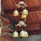 Double Metal Bell Wind Chime Brass Color Hanging Decor For Garden Patio And Home 4
