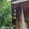 Random Style Double Metal Bell Wind Chime Brass Color Hanging Decor For Garden And Patio 0