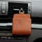 Car Air Vent Phone Holder Hanging Storage Bag PU Leather Glasses And Accessory Organizer 5