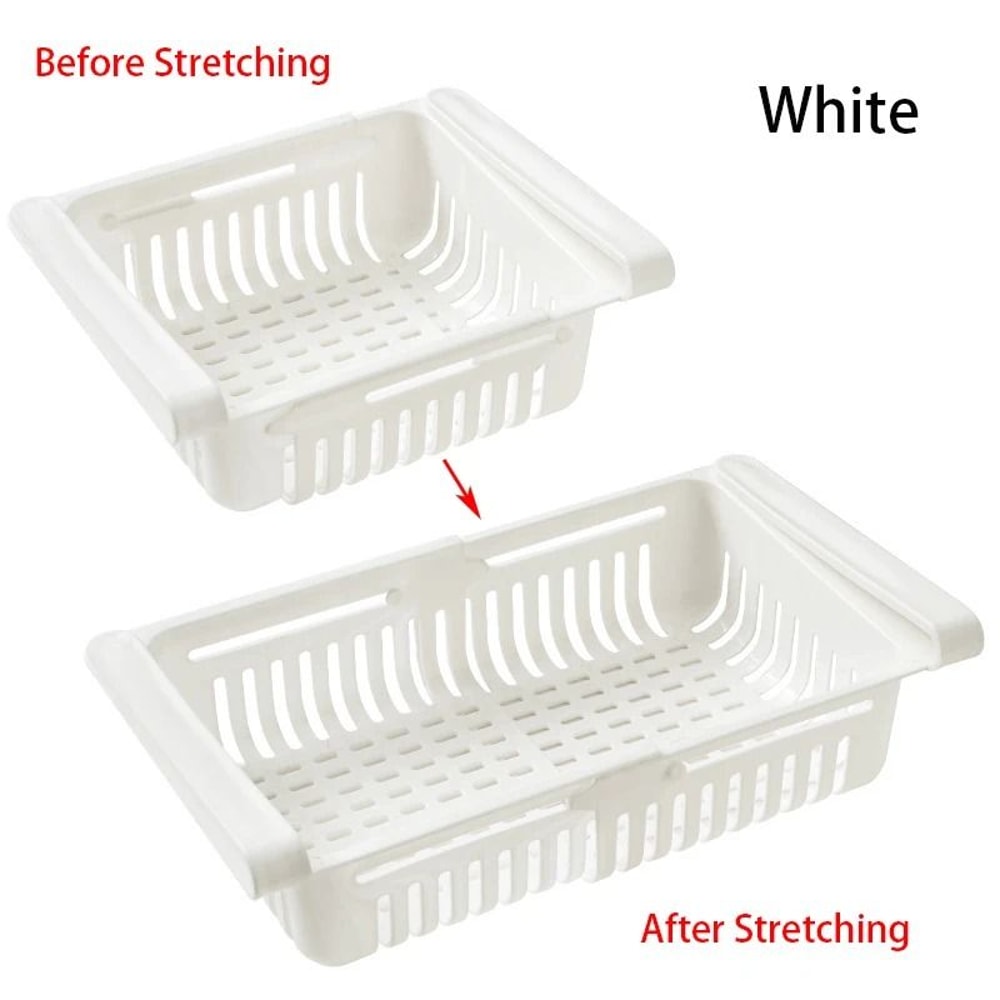 Hanging Refrigerator Drawer Organizer Pull Out Fridge Storage Basket For Eggs Fruit And Snacks 10