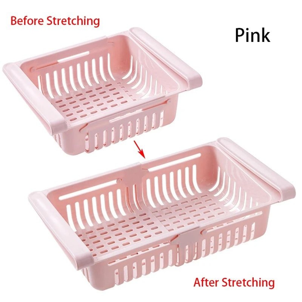 Hanging Refrigerator Drawer Organizer Pull Out Fridge Storage Basket For Eggs Fruit And Snacks 7