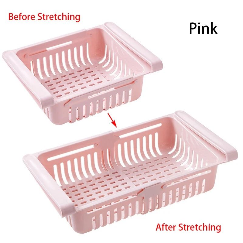 Hanging Refrigerator Drawer Organizer Pull Out Fridge Storage Basket For Eggs Fruit And Snacks 7