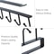 6 Hook Coffee Mug Holder Shelf Under Cabinet Cup Hanging Organizer Black Or White 7