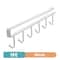 6 Hook Coffee Mug Holder Shelf Under Cabinet Cup Hanging Organizer Black Or White 8