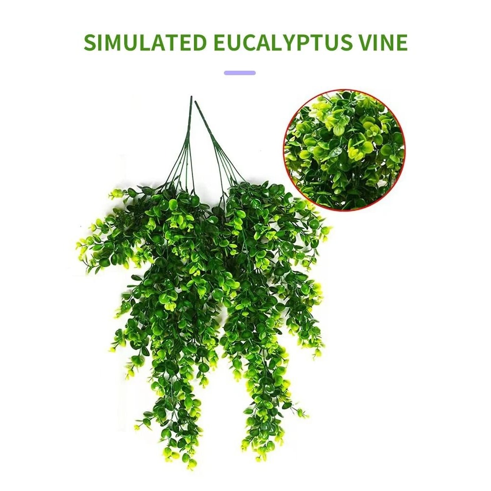 Artificial Hanging Fern Vine Wall Decor Green Plant Garland For Home Balcony And Events 5