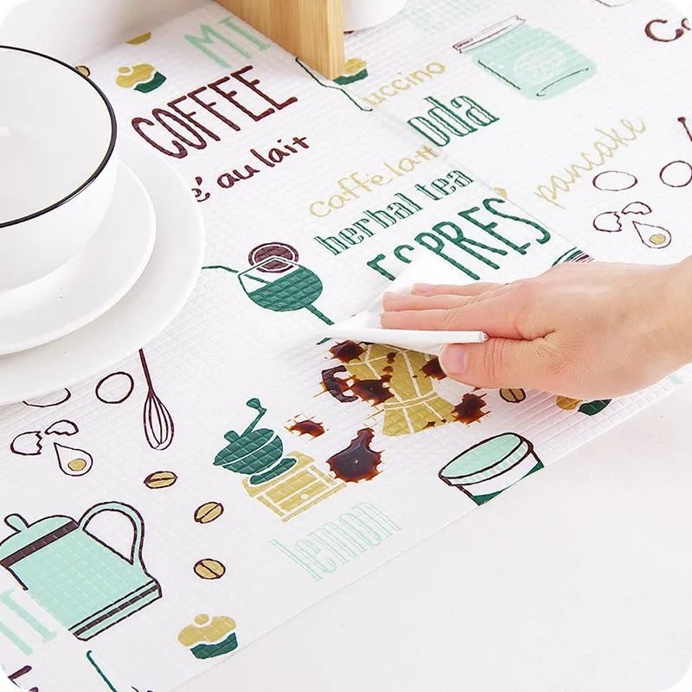Waterproof Shelf Liner Roll Cut To Fit Drawer And Cabinet Mat For Kitchen Counters 1