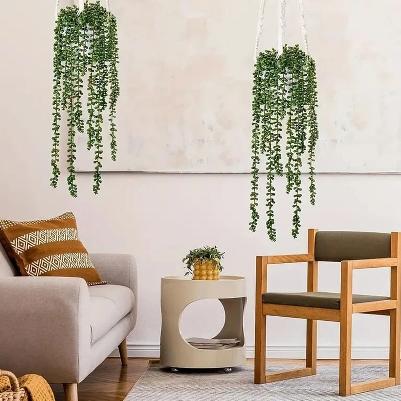 Artificial Hanging Vine Love Tears Green Plant Decor For Ceiling And Wall 3