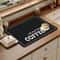 Coffee Machine Drying Mat Water Absorbent Counter Mat Modern Black Coffee Print 1