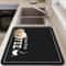 Coffee Machine Drying Mat Water Absorbent Counter Mat Modern Black Coffee Print 3