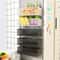 Magnetic Refrigerator Storage Shelf No Drill Hanging Basket Organizer For Spices And Wraps 1