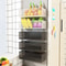 Magnetic Refrigerator Storage Shelf No Drill Hanging Basket Organizer For Spices And Wraps 1