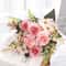 Artificial Peony And Hydrangea Bouquet Silk Flowers For Wedding Home And Party Decor 3