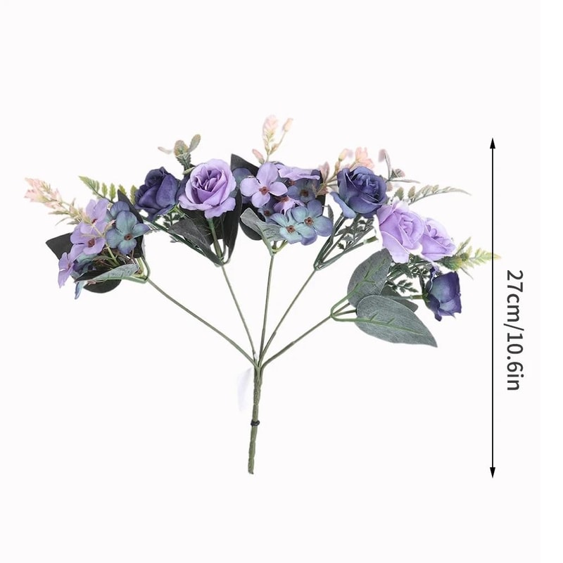 Artificial Peony And Hydrangea Bouquet Silk Flowers For Wedding Home And Party Decor 1