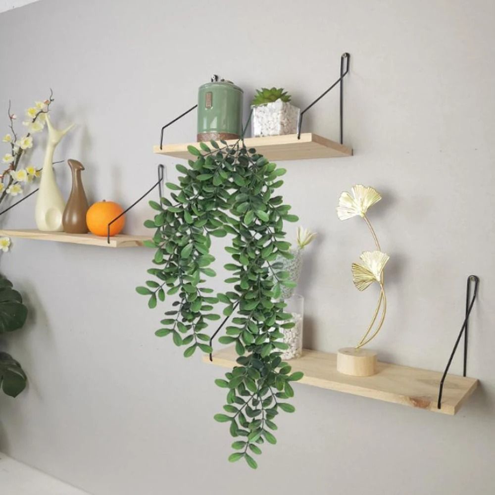 Artificial Hanging Locust Leaf Vine Wall Mounted Greenery Decor For Shading And Home Styling 0