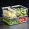 Stackable Fridge Organizer Bins With Lids Clear Food Storage Containers For Fruit Pantry And Freeze 3
