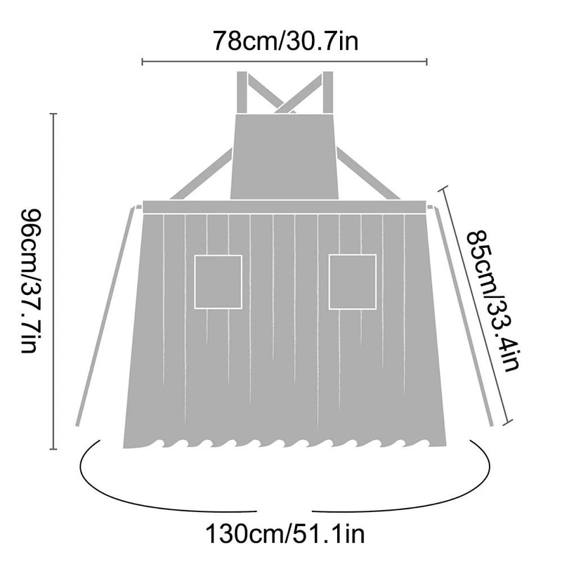 Japanese Style Long Floral Apron Waterproof Cotton Linen Baking And Teacher Smock Dress 1