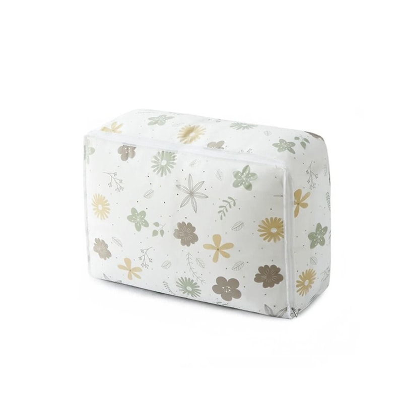 Large Waterproof Quilt Storage Bag PEVA Dustproof Blanket And Clothes Organizer With Zipper 9