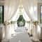 Wedding Arch Mesh Curtain Backdrop Draping Fabric For Outdoor Ceremony And Party Decor 0