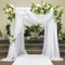 Wedding Arch Mesh Curtain Backdrop Draping Fabric For Outdoor Ceremony And Party Decor 6