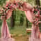 Wedding Arch Mesh Curtain Backdrop Draping Fabric For Outdoor Ceremony And Party Decor 8