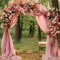 Wedding Arch Mesh Curtain Backdrop Draping Fabric For Outdoor Ceremony And Party Decor 8