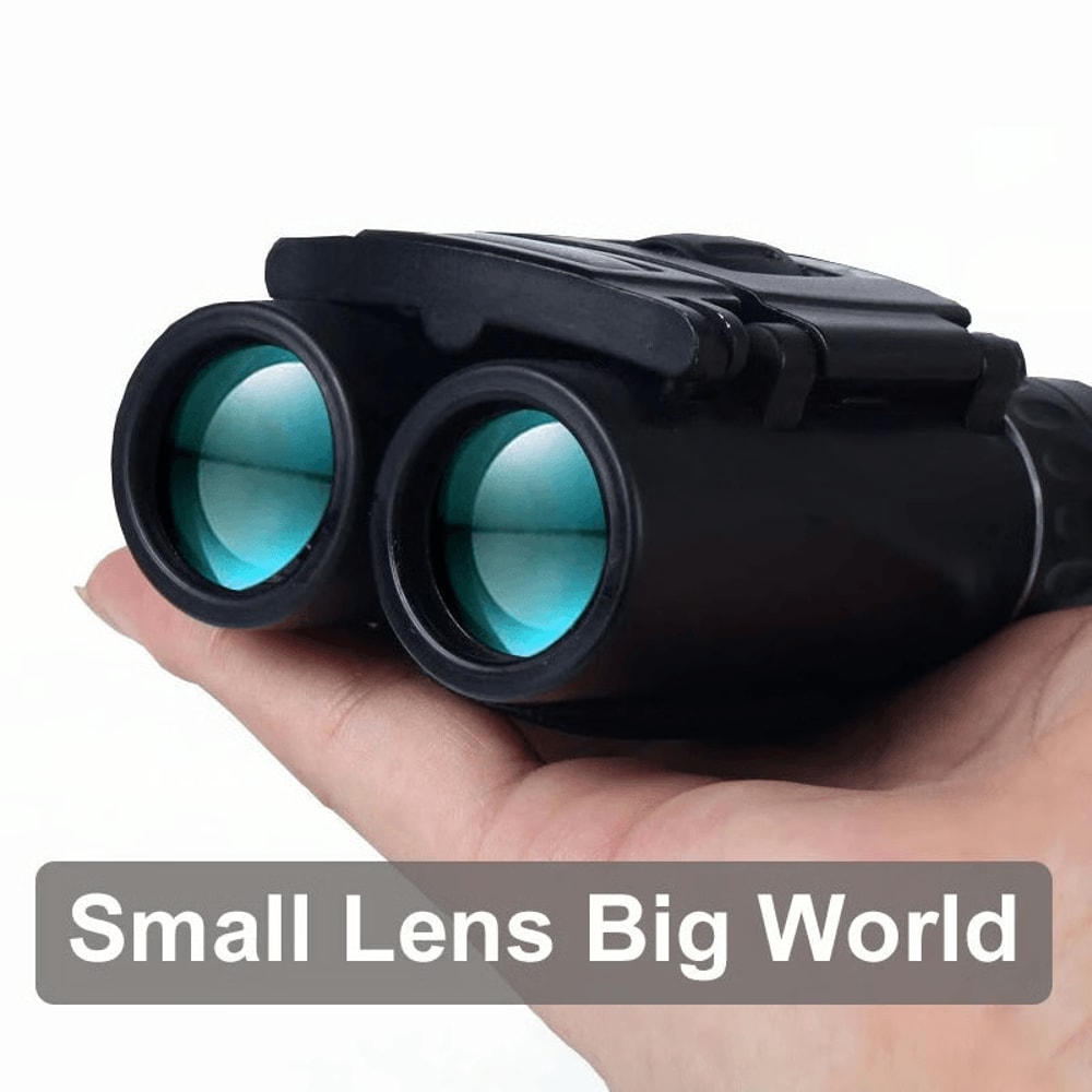 pocket binoculars in backpack storage