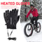 snowcovered gloves with visible touchscreen tip