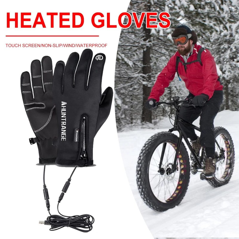 snowcovered gloves with visible touchscreen tip