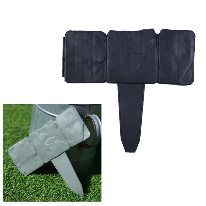 10 Pack Garden Fence Border Imitation Stone Edging Stakes Decorative Lawn And Yard Plant Support 4