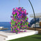 Artificial Eucalyptus Morning Glory Flower Vine Silk Hanging Flowers For Outdoor Courtyard And Wedd 3