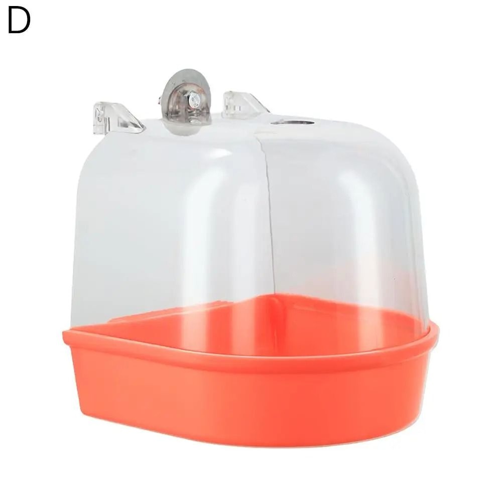 Hanging Bird Bath Bowl Plastic Bird Water Bathtub For Parrots Parakeets And Small Birds 9