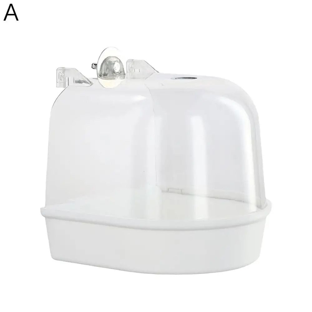 Hanging Bird Bath Bowl Plastic Bird Water Bathtub For Parrots Parakeets And Small Birds 7