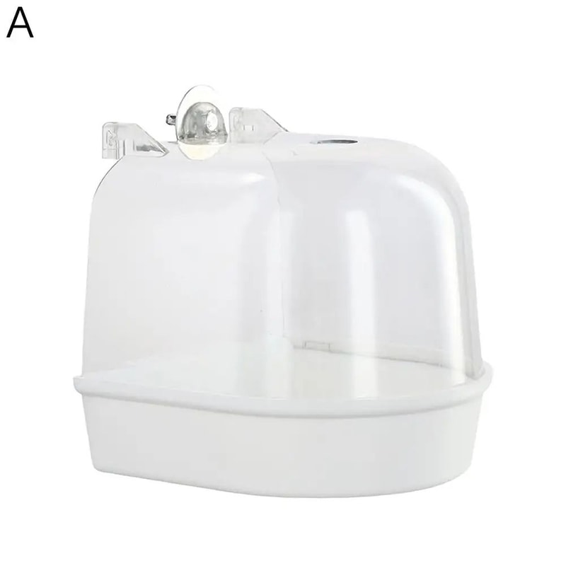 Hanging Bird Bath Bowl Plastic Bird Water Bathtub For Parrots Parakeets And Small Birds 7