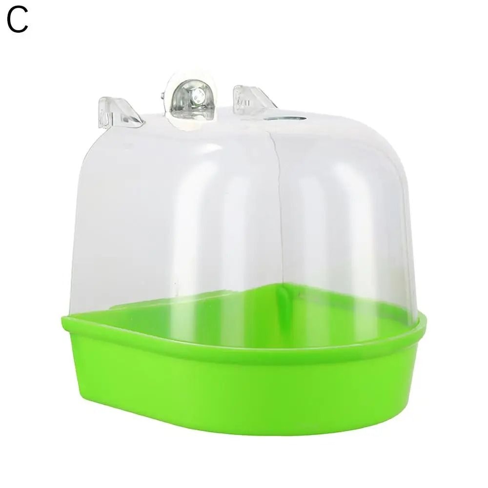 Hanging Bird Bath Bowl Plastic Bird Water Bathtub For Parrots Parakeets And Small Birds 8