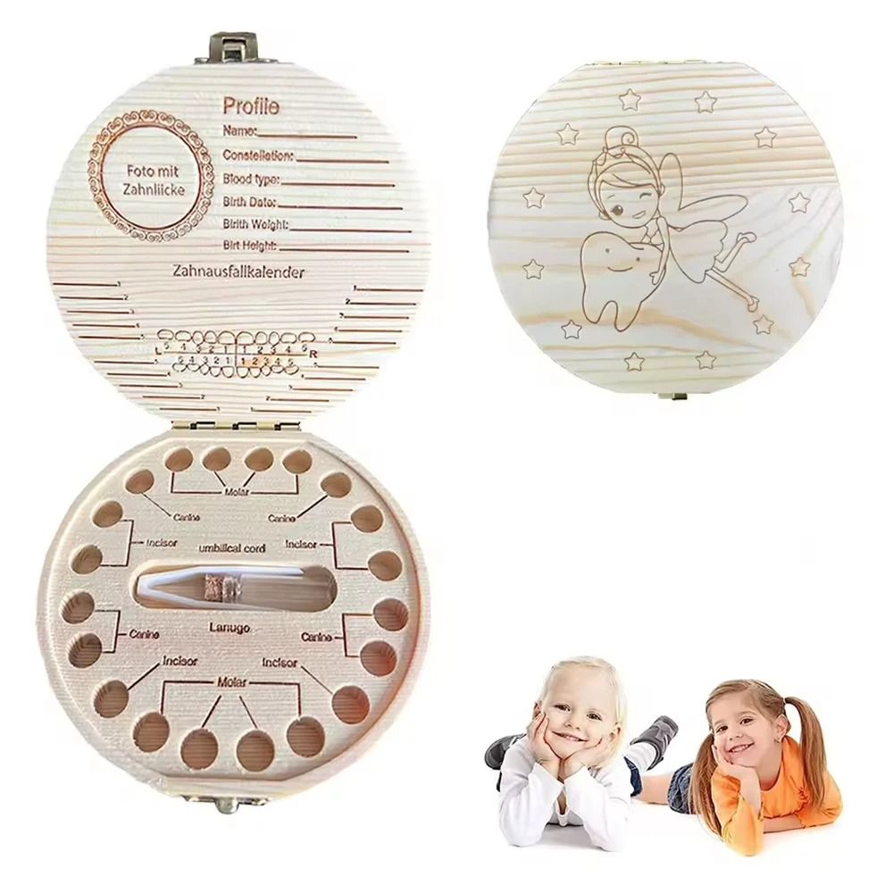 Childrens Milk Tooth Keepsake Box Baby First Teeth Storage Case Memory Collection Box 1