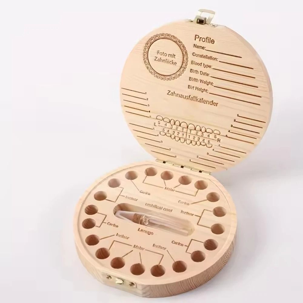 Childrens Milk Tooth Keepsake Box Baby First Teeth Storage Case Memory Collection Box 3