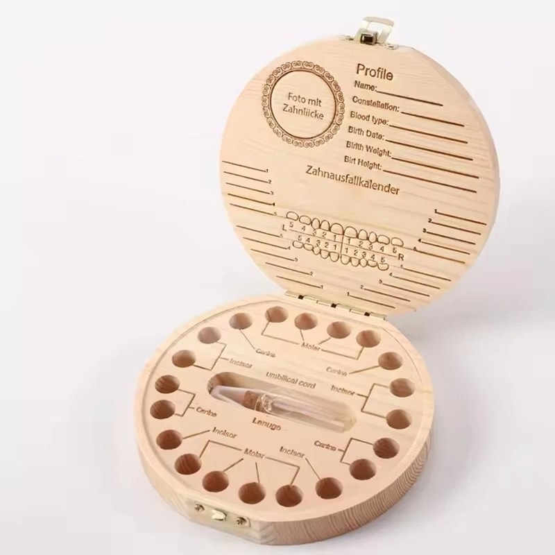 Childrens Milk Tooth Keepsake Box Baby First Teeth Storage Case Memory Collection Box 3