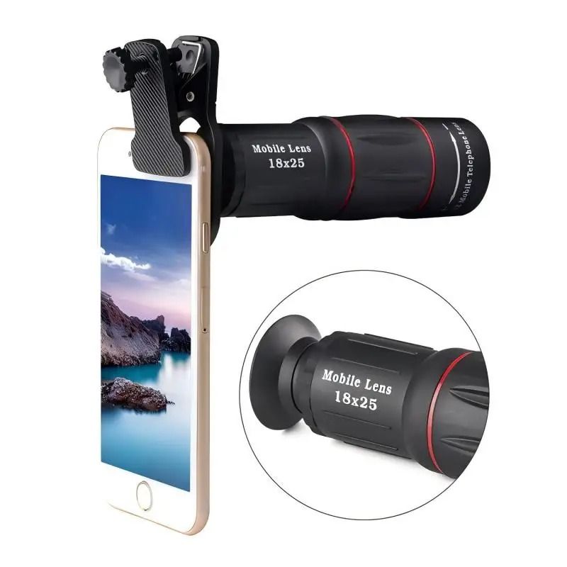 18x Telephoto Phone Lens Clip On Telescope Camera Lens For Concert Travel And Long Distance Photos 0