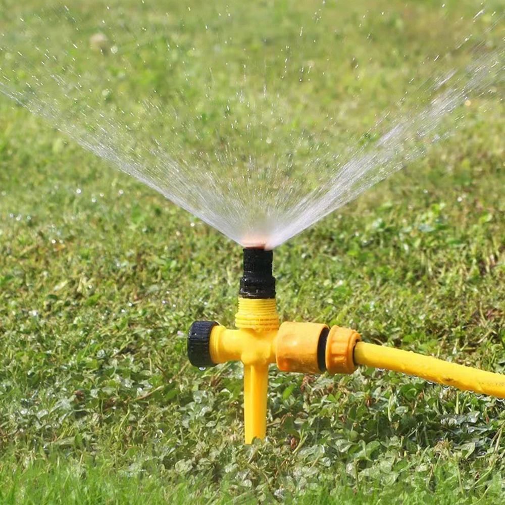 3 Pack 360 Degree Rotating Garden Sprinkler Adjustable Irrigation Watering System With Buried Plug 0