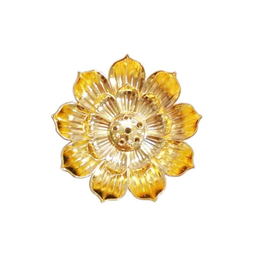 Vintage Lotus Incense Burner Plate Alloy Stick Holder Zen Censer For Home And Meditation 2