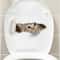 3D Peeking Kitten Toilet Sticker Waterproof Self Adhesive Bathroom Toilet Seat Decor 4