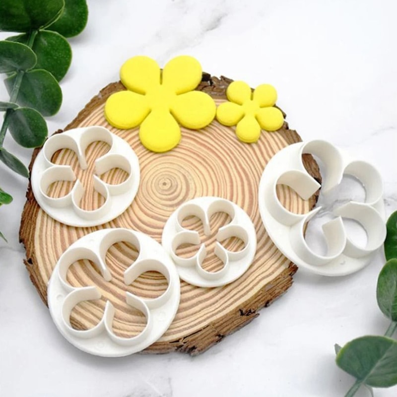 33 Piece Fondant Cutter Set Cake Decorating Plunger Molds Cookie And Embossing Tools 1