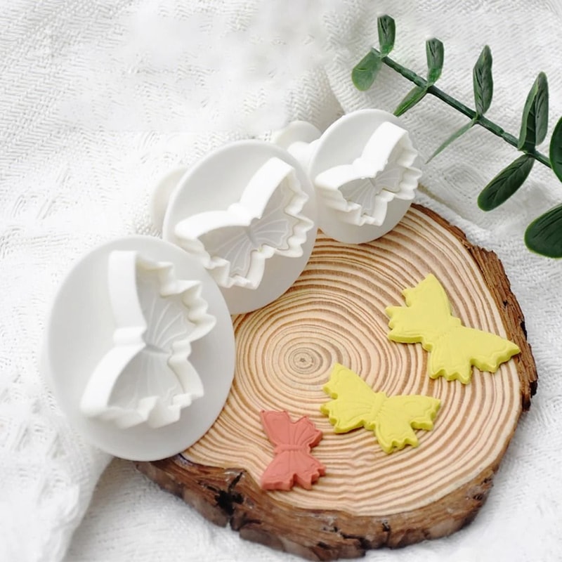 33 Piece Fondant Cutter Set Cake Decorating Plunger Molds Cookie And Embossing Tools 2