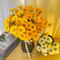 21 Head Artificial Daisy And Sunflower Bouquet Silk Chamomile Flowers For Wedding And Home DIY Deco 3