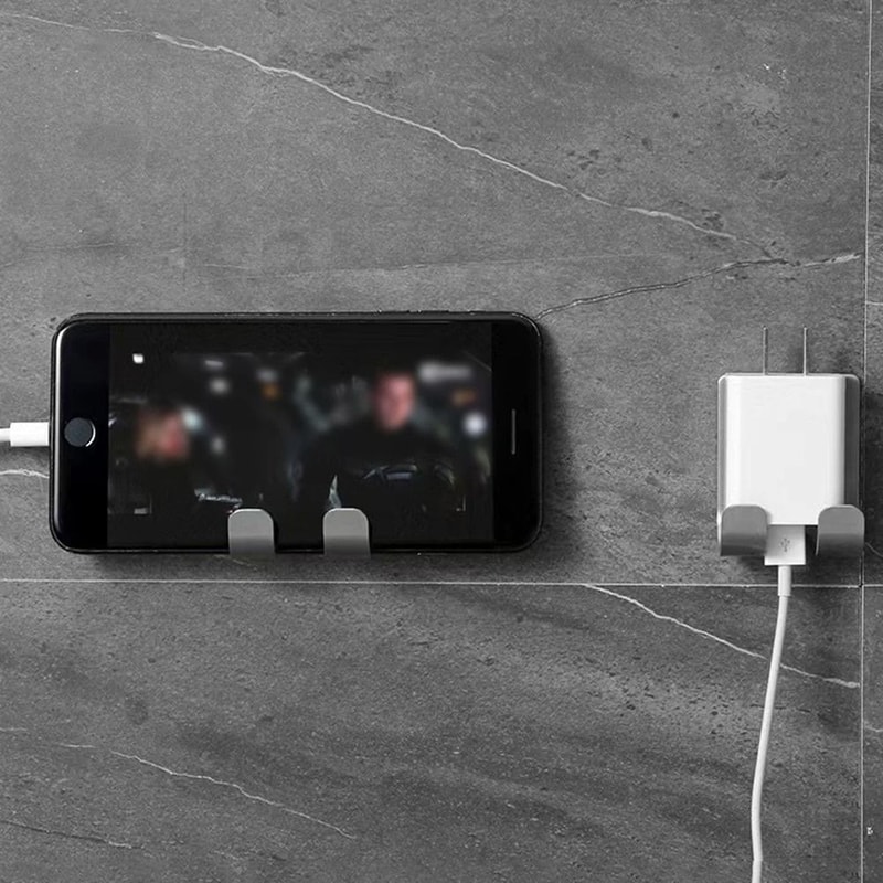 2 Pack Stainless Steel Razor Holder Bathroom Shaver Stand Wall Hook Organizer For Men 2