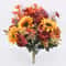 Autumn Artificial Sunflower Bouquet Simulated Fake Flowers For Wedding And Home Decor 1