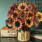 Autumn Artificial Sunflower Bouquet Simulated Fake Flowers For Wedding And Home Decor 4